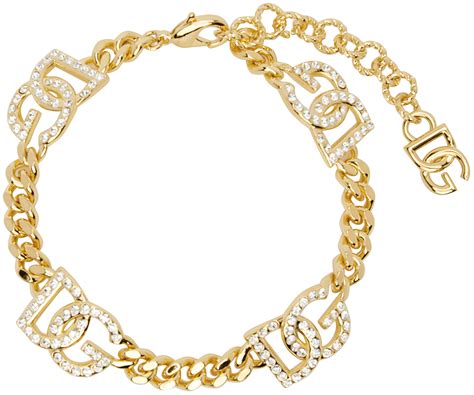 Gold DG Logo Choker by Dolce&Gabbana on Sale.